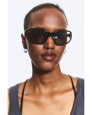 Weekday Wrap-Around Sunglasses - Black