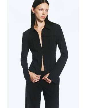 Weekday Slim Fit A-Line Longsleeve - Black
