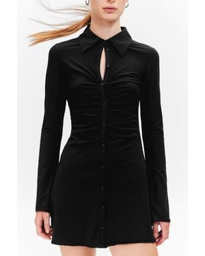 Monki Long-Sleeve Dress - Black