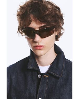 Weekday Bold Sporty Sunglasses - Black