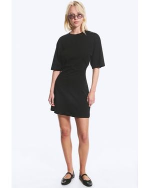 Monki Mini Fit-And-Flare T-Shirt Dress - Black
