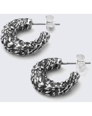 Weekday Smashed Chunky Hoop Earrings - Multicolour