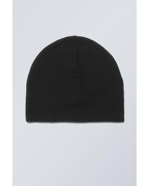 Weekday Beanie ohne Krempe - Schwarz