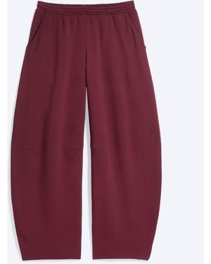 Weekday Mittelhohe Heavyweight-Sweatpants Mit Barrel-Bein - Rot