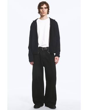 Weekday Low-Waist Tailored Baggy Jeans - Schwarz