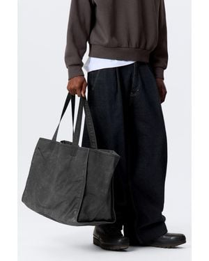 Weekday Large Washed Tote Bag - Black