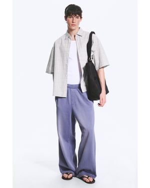 Weekday Mid Rise Loose Straight Leg Joggers - Blue