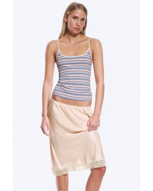 Monki Slim Strap Tank Top - Blue