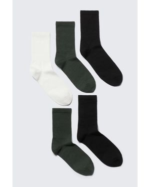 Weekday 5-pack Sport Socks - White