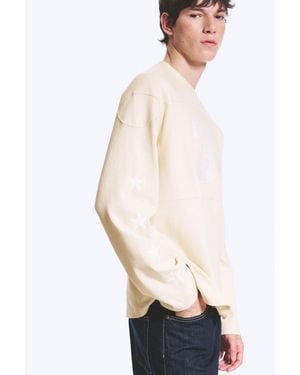 Weekday Loose Varsity Long Sleeve - Blue