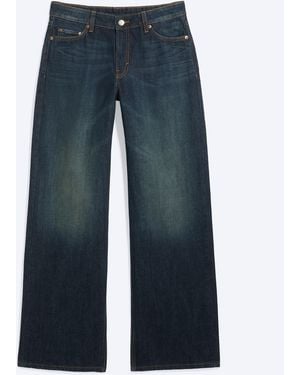 Weekday Ample Low Waist Loose Wide Jeans - Blau