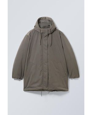 Weekday Oversized-Steppjacke Honey - Grau