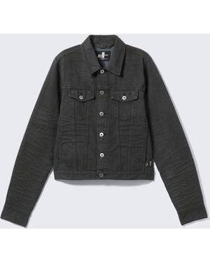Cheap Monday Cm X Lb Issue Coated Denim Jacket - Black