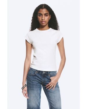 Weekday Short-Sleeved Raglan T-Shirt - White