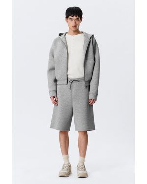 Weekday Loose Fit Scuba Shorts - Black