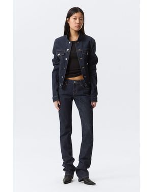 Weekday Low Waist Slim Leg Jeans - Blau