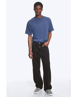 Weekday Galaxy Mid Rise Loose Straight Jeans - Blue