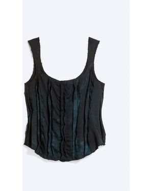 Weekday Torn Corset Top - Black