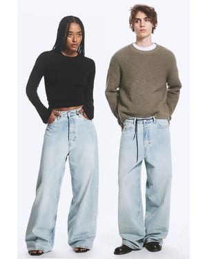 Weekday Astro Mid Rise Loose Baggy Jeans - Multicolour