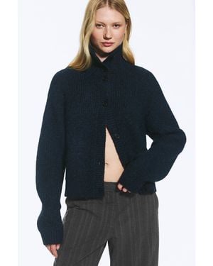 Weekday Cardigan Mit Knöpfen - Blau