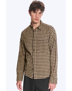 Weekday Structured Long-Sleeved Buttoned Shirt - Multicolour