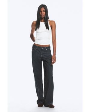 Weekday Ample Low Rise Loose Wide Jeans - Blue