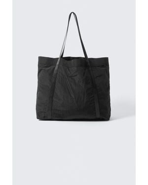 Weekday Nylon Tote Bag - Black