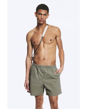 Weekday Ed Bleached Swim Shorts - Green