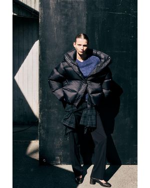 Weekday Oversized Recycled Down Puffer Jacket - Black