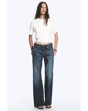 Weekday Helix Low Rise Regular Flared Jeans - Blue