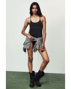 Weekday Racer Back Swimsuit - Black