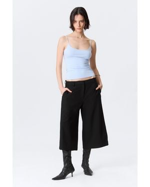 Weekday Hanne H Capri Suiting Trousers - White