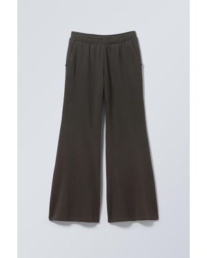 Weekday Low Relaxed Flared Heavy Joggers - Grey