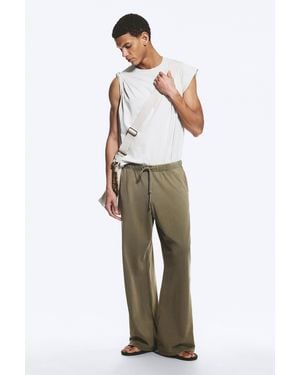 Weekday Wide Lounge Cotton Trousers - Multicolour