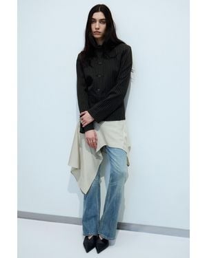 Weekday Lean Buttoned Jacket - Black