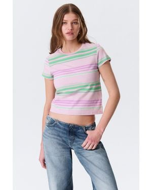 Monki Regular Fit Mini T-Shirt - Grey