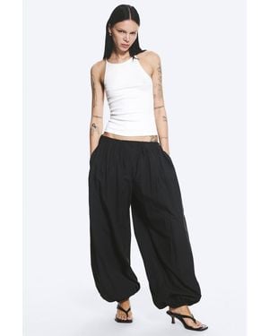 Weekday Balloon Cotton Trouser - White