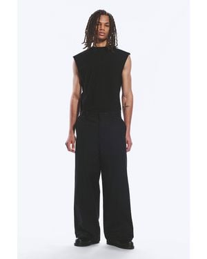 Weekday Emil Loose Fit Chino Trousers - Black