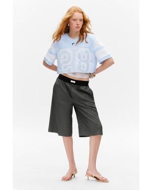 Monki Relaxed Low Waisted Pull-On Shorts - Grey