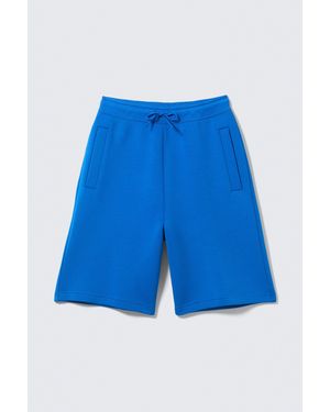 Weekday Loose Fit Scuba Shorts - Blue
