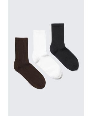 Weekday 3-Pack Sport Socks - White