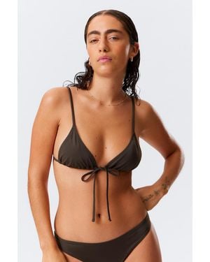 Weekday Triangle Bikini Top - Brown