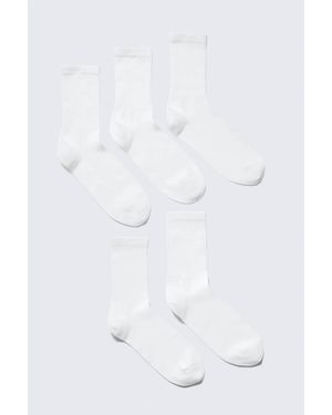 Weekday 5-pack Sport Socks - White