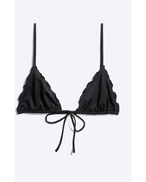 Weekday Bikini-Top Mit Rüschen - Schwarz
