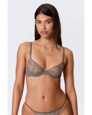 Weekday Sheer Lace Underwire Bra - Multicolour