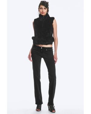 Cheap Monday Riot Low Waist Slim Fit Bootcut Jeans - Schwarz
