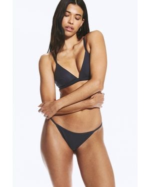 Weekday 2-Pack Minimal Ribbed Tanga Brief - Brown