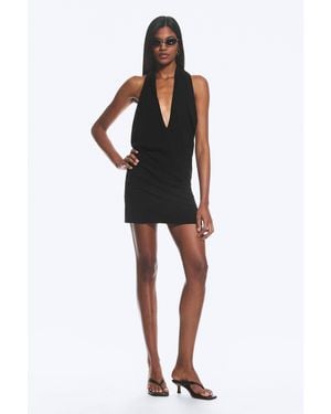Weekday Halter Mini Dress - Black
