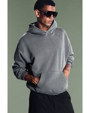 Weekday Loose Heavyweight Cotton Hoodie - Grey