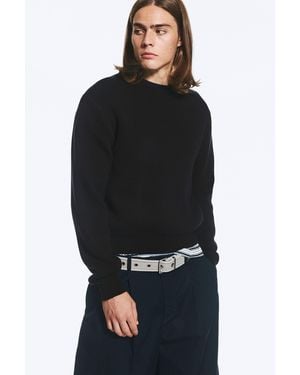 Weekday Baumwollpullover - Schwarz